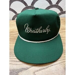 VTG Weatherby firearms Rope Hat K-Brand Mens Strapback Green USA Firearms